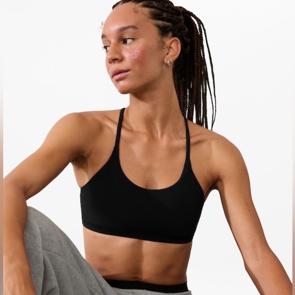 NWT Athleta Transcend Scoop Black Bra Size Large (Best for A-C Cups) #413241